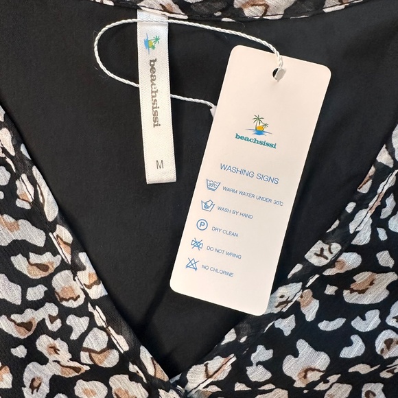 Beachsissi, Boho Sleeveless Chiffon Maxi Dress, Size M - Picture 12 of 14